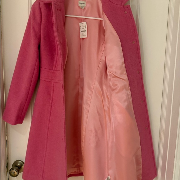 J. Crew Pink Pea Coat for Women - Picture 2 of 4